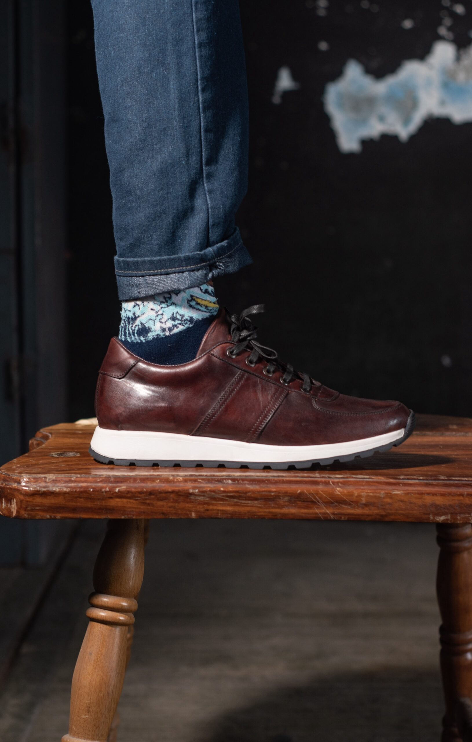 Sneaker Rocco piel red brown - Image 7